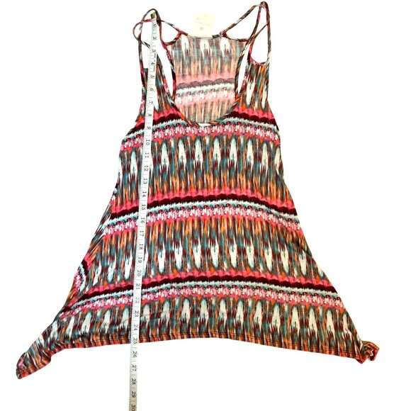Threads Anthropologie Woman Boho Festival Tank Strappy Racerback Multicolor S M - Picture 3 of 6
